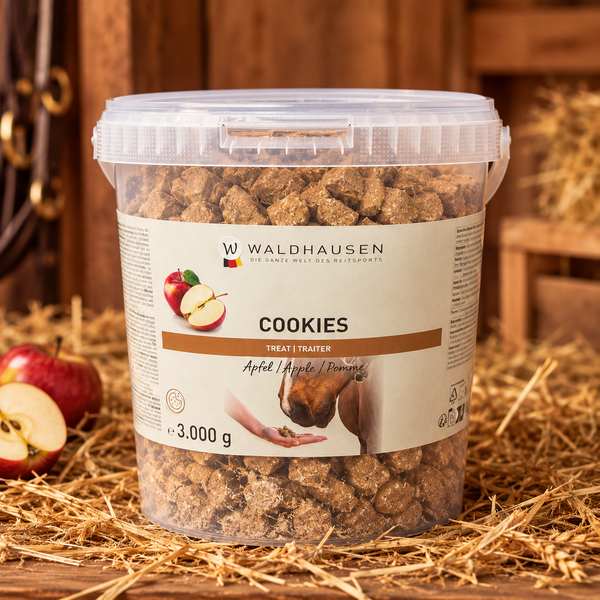 Friandises Cookies Waldhausen pour cheval – Seau 3 kg
