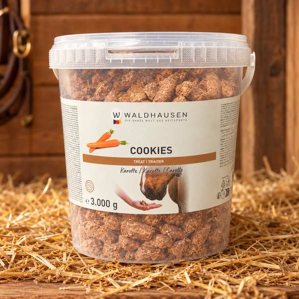 Friandises Cookies Waldhausen pour cheval – Seau 3 kg